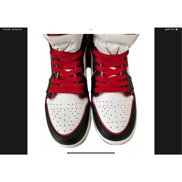 COPY - Nike Air Jordan 1 Retro High OG BG “Bloodline” 575441-062 6Y/Women’s 7.5 - Picture 7 of 9